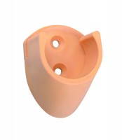 StrongWire support de tringle a vetements D=25mm plastique chene