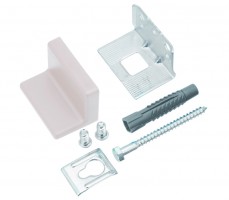 STRONG ferrures suspendues côté corps cheville + vis euro blanc