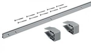 HETTICH 9209231 SlideLine M guidage supérieur/inférieur 25mm/4000mm alu anodizé