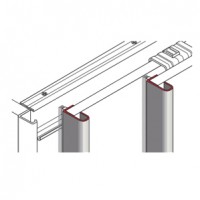 HETTICH 9130038 profil de poignée de porte aluminium