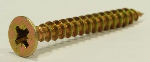 Vis a bois PZ 3x50 tete fraisée zinc jaune PZ1