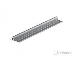 SEVROLL 01117 Micra guidage supérieur/inférieur 1,7m argent anodisé
