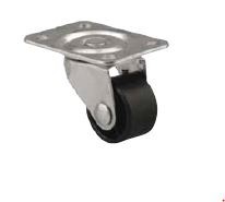 StrongCastors roue 25mm pivotante noire