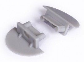 StrongLumio embouts pour profil Begtin 12, gris (paire)
