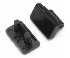 StrongLumio embouts pour profil Slim 8, noir (paire)