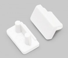StrongLumio embouts pour profil Slim 8, blanc (paire)
