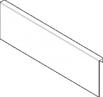 BLUM ZC7A0U0K Ambia Line adaptateur de profil K gris