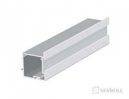 SEVROLL 04094 Pax profil de poignée 4mm 2,7m argenté