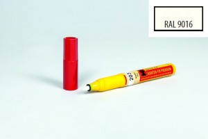 Marqueur de retouche pour chants RAL 9016 blanc