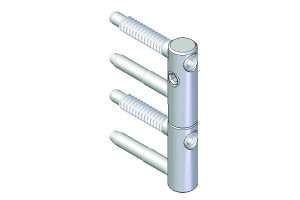 Paumelle de porte SZ 82 O16mm triple chrome