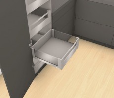 K-BLUM Legrabox tiroir C free 500mm/70kg, Tip-on, blanc, intérieur, reling