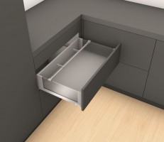 K-BLUM Legrabox, tiroir C free 500mm/40kg, Tip-on, blanc, vis a bois