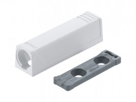 BLUM 956.1201 adaptateur Tip-on, droit, 50mm, blanc