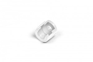 StrongBox ND support de tringle frontal, vis a bois, blanc