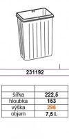 GOLLINUCCI accessoires panier de rechange pour Sistema 900 et Linea 580 1x7,5l