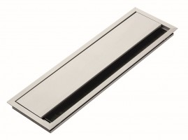 Passe-câble Alu 240 x 100 x 13 mm blanc