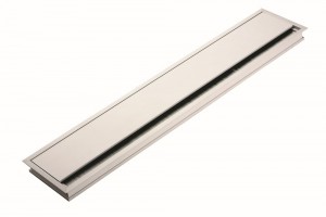 Passe-câble Alu 320 x 120 x 25 mm anodisé