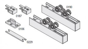 SISCO Silent FILO quincaillerie porte int. 1 vantail 100kg sans amortisseur