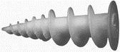 Cheville Turbo 10x35mm plastique