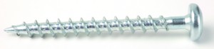 StrongFix vis a bois TX 3,5x30mm tete demi-ronde zinc blanc
