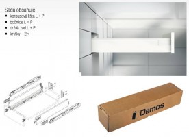 BLUM ensemble Antaro, tiroir M 270 mm/30kg, Blumotion/TOB, blanc