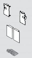 BLUM ZI7.0MI0 Legrabox, support façade tiroir int. M, inox BLUM ZI7.0MI0 Legrabox, support façade tiroir int. M, inox
