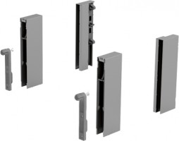 HETTICH 9122978 ArciTech DesignSide adaptateur/124 mm argent
