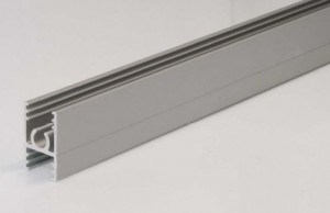SEVROLL 03757 rail de guidage supérieur Simple/Blue 2,5m (pour lamino 10mm) arge