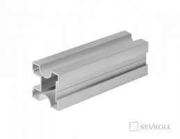 SEVROLL 03173 Karat profil de poignée 10mm 2,7m argenté
