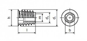 Écrou a souder avec col M8x25mm zinc
