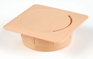 STRONG Passe-câble 60 mm carré hetre clair