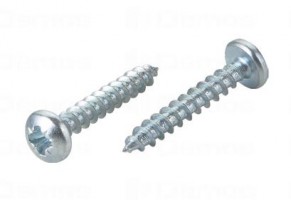 StrongFix vis a bois PZ 5x16 tete demi-ronde zinc blanc PZ2