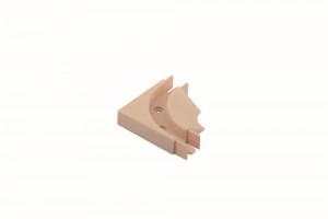 REHAU coin moulure rail de guidage a vis beige érable