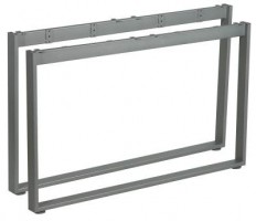 MILADESIGN piétement Mobilar M6212–Z argent