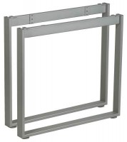 MILADESIGN piétement Mobilar M6208–Z argenté