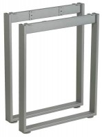MILADESIGN piétement Mobilar M6206–Z argent