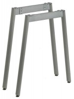 MILADESIGN piétement Mobilar M6306E–S argent