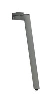 MILADESIGN pied de table Mobilar M5401T–N argent