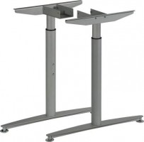MILADESIGN piétement réglable central Linear LN3302R argent