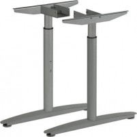 MILADESIGN piétement réglable central Linear LN3102R argent