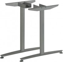 MILADESIGN piétement central pied Linear LN3302 argent