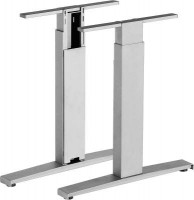 MILADESIGN G3 ST226R piétement réglable central argent