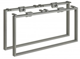 MILADESIGN piétement Quark Q7914 argent