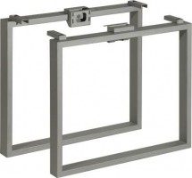 MILADESIGN piétement Quark Q7908 argent