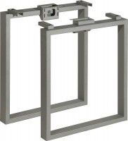 MILADESIGN piétement Quark Q7906 argent