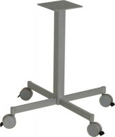 MILADESIGN pied de table central Quark Q7200 argent