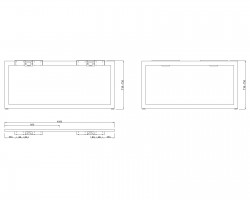 MILADESIGN piétement Quark Q7216-Z argent