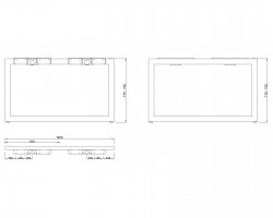 MILADESIGN piétement Quark Q7212-Z argenté