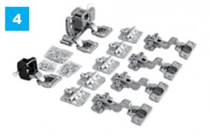 SEVROLL 10081-SV Line ensemble de ferrures pour 2 vantaux droit