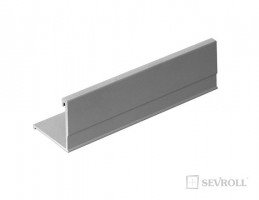 SEVROLL 02550 Secret Line II moulure cadre 18mm 2,7m argent
